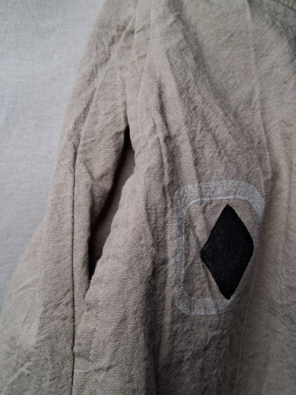 Play Alegre Skirt S Natural Hand Painted Wearable Art To Wear Lagenlook Artsy - Picture 14 of 16